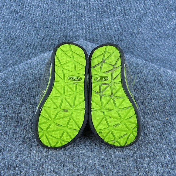 KEEN Boys Sneaker Shoes Gray Synthetic Hook & Loop Size‎ T 4 Medium - Picture 7 of 9